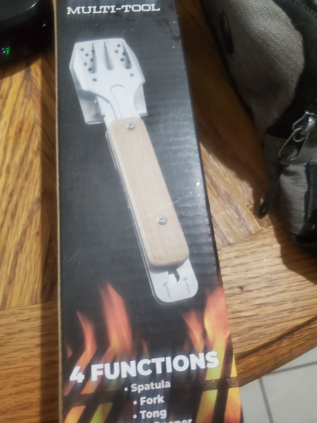 BBQ Multi-Tool with Spatula, Fork, Tong, and Bottle Opener