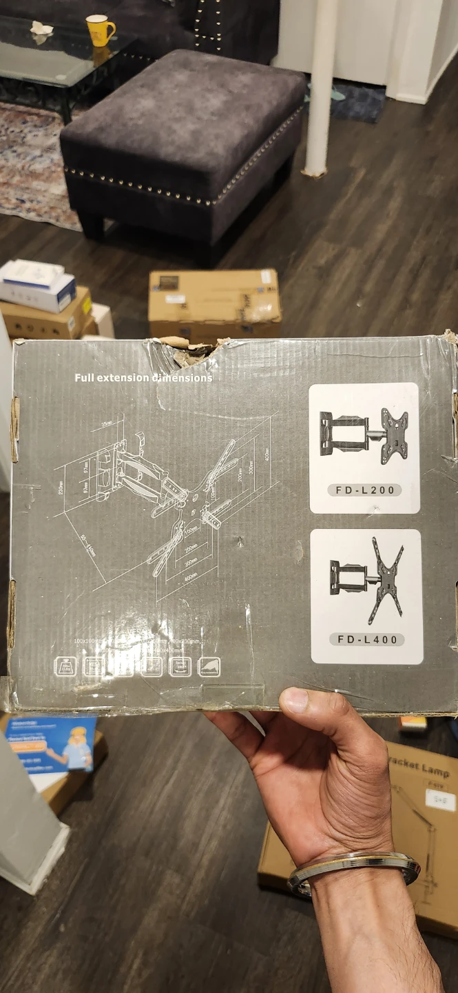 FD-L400 Full Motion Cantilever TV Mount - photo 4