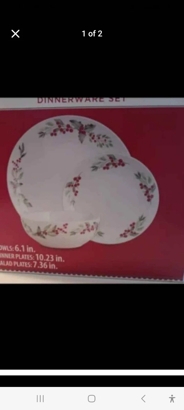 Dinnerware Set - Holly Berry Design - photo 2