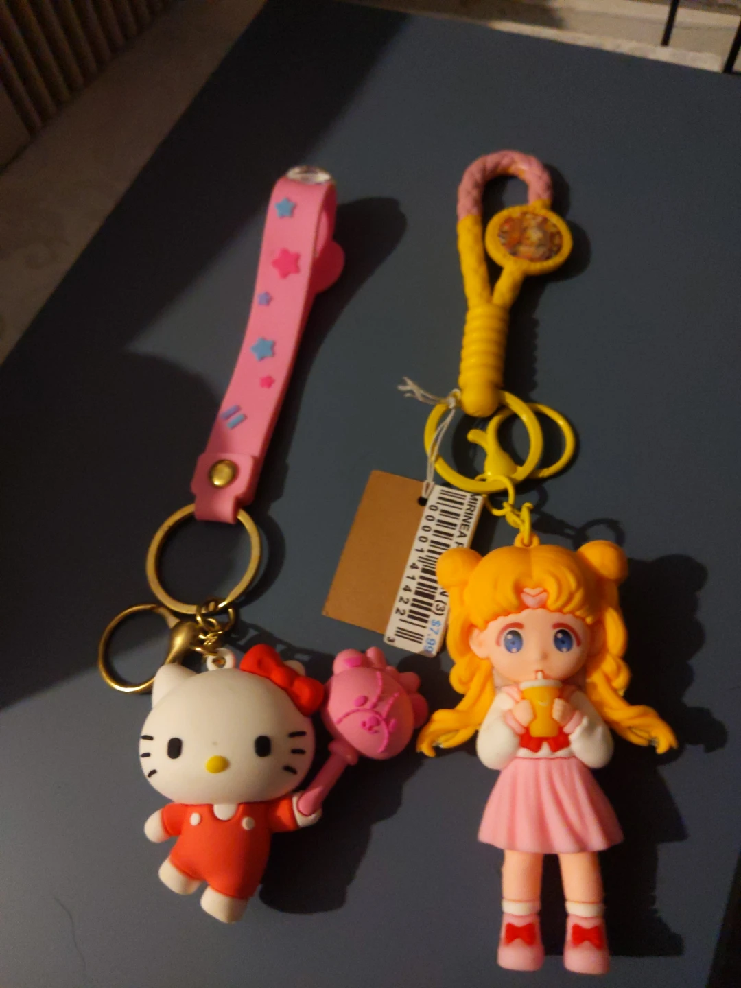 Hello Kitty and Sailor Moon Inspired Keychains