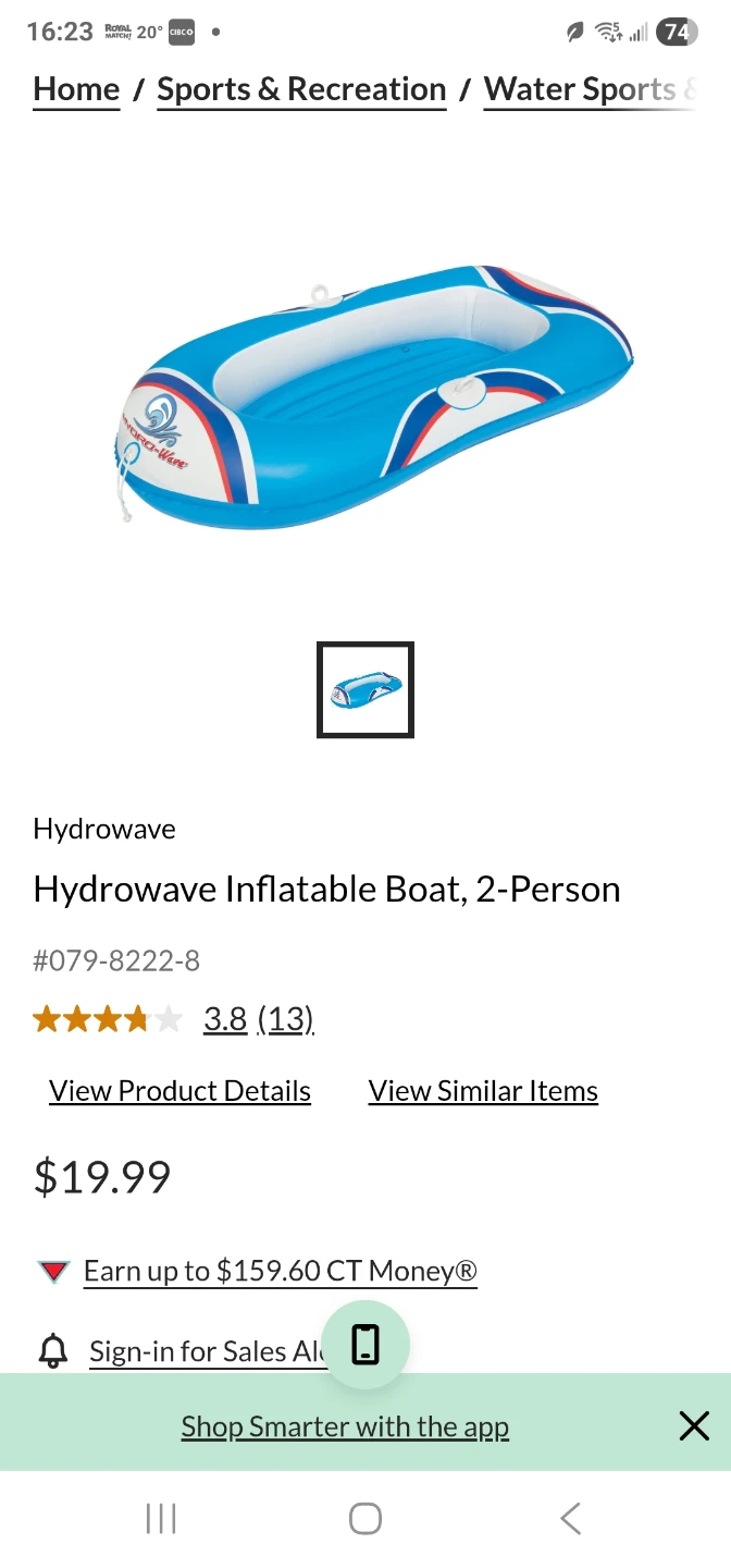 Hydro-Wave Inflatable Boat - 2 Person - photo 2