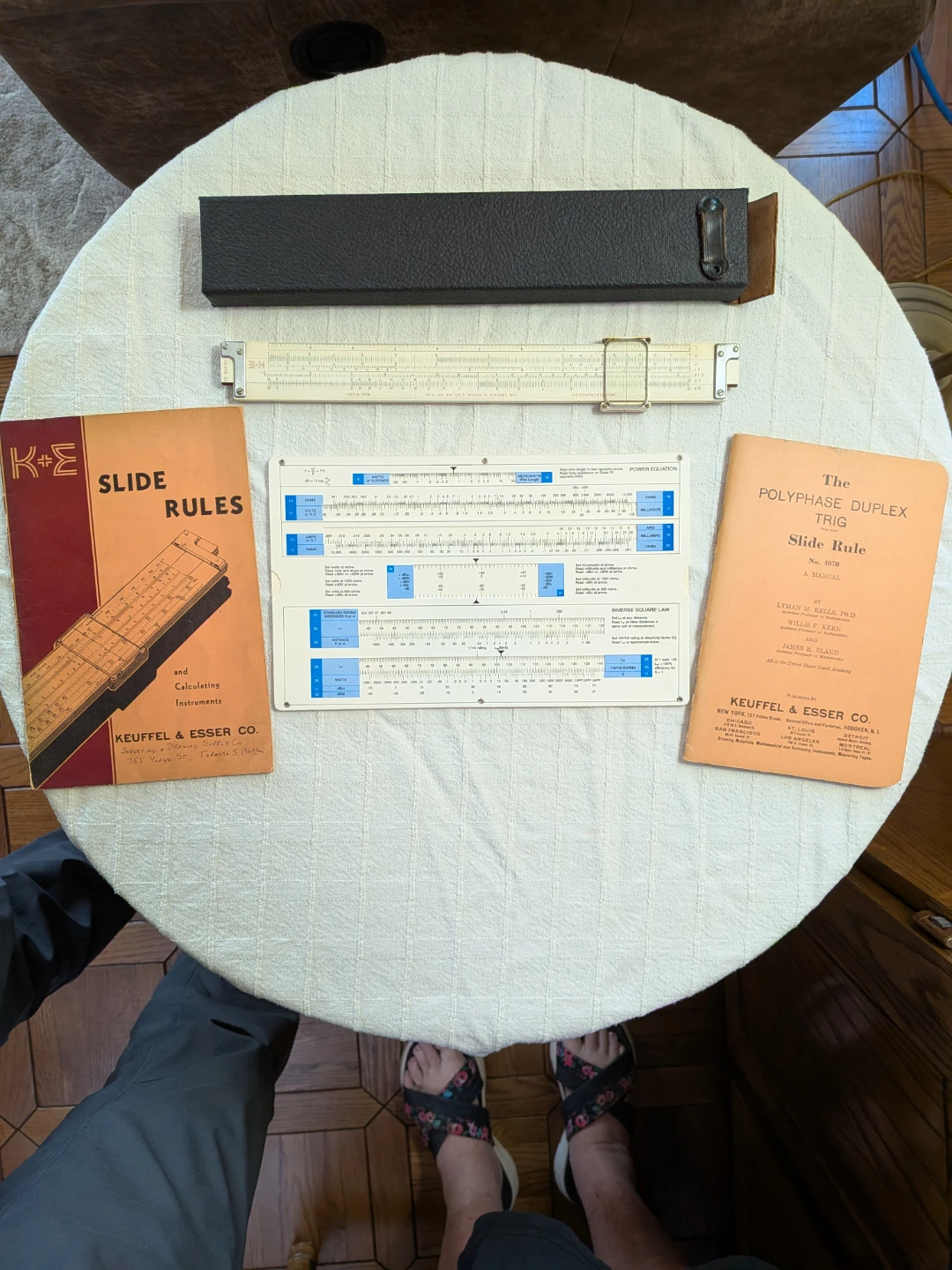 Keuffel & Esser Polyphase Duplex Slide Rule No. 4070 Trig