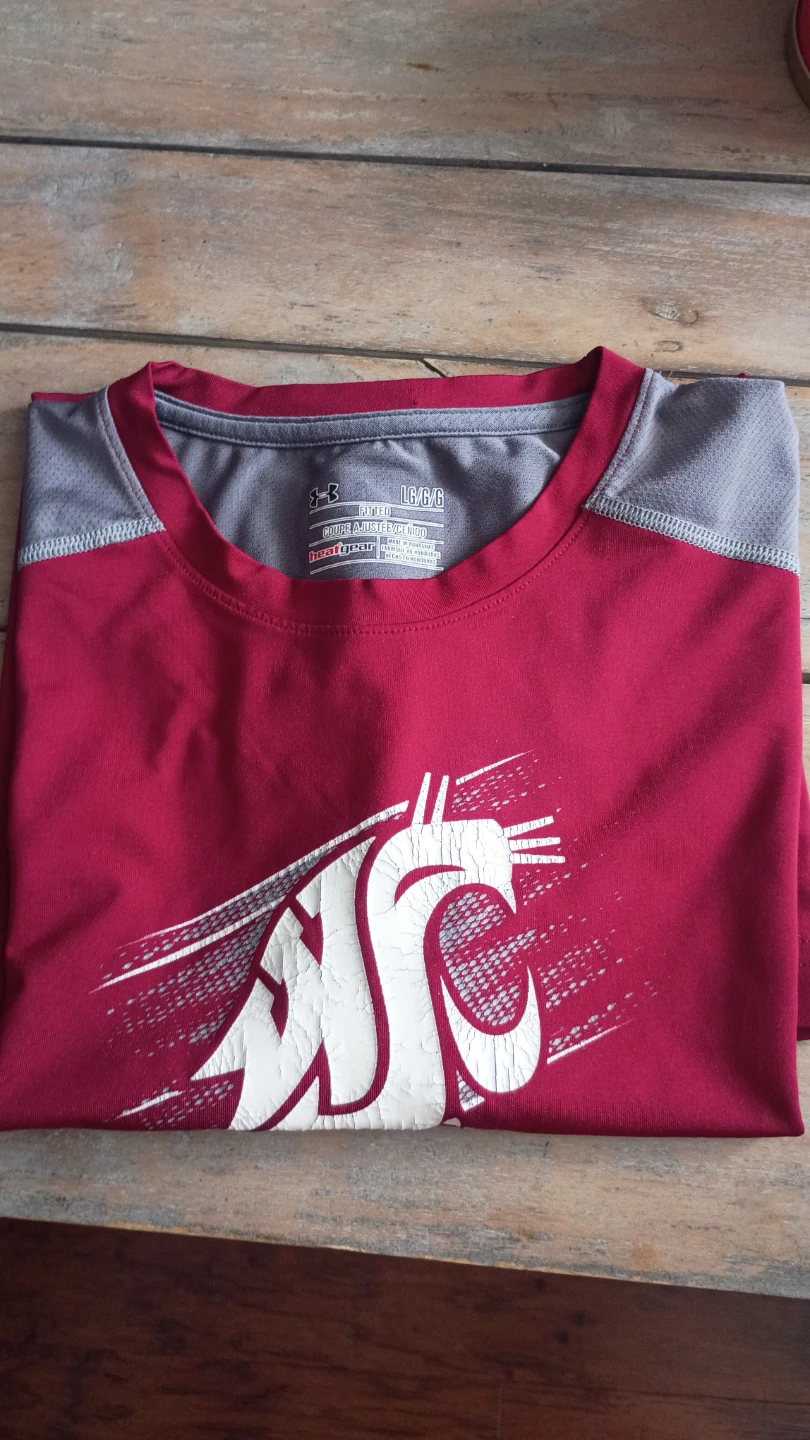Under Armour Washington State Cougars HeatGear T-Shirt LG - photo 3
