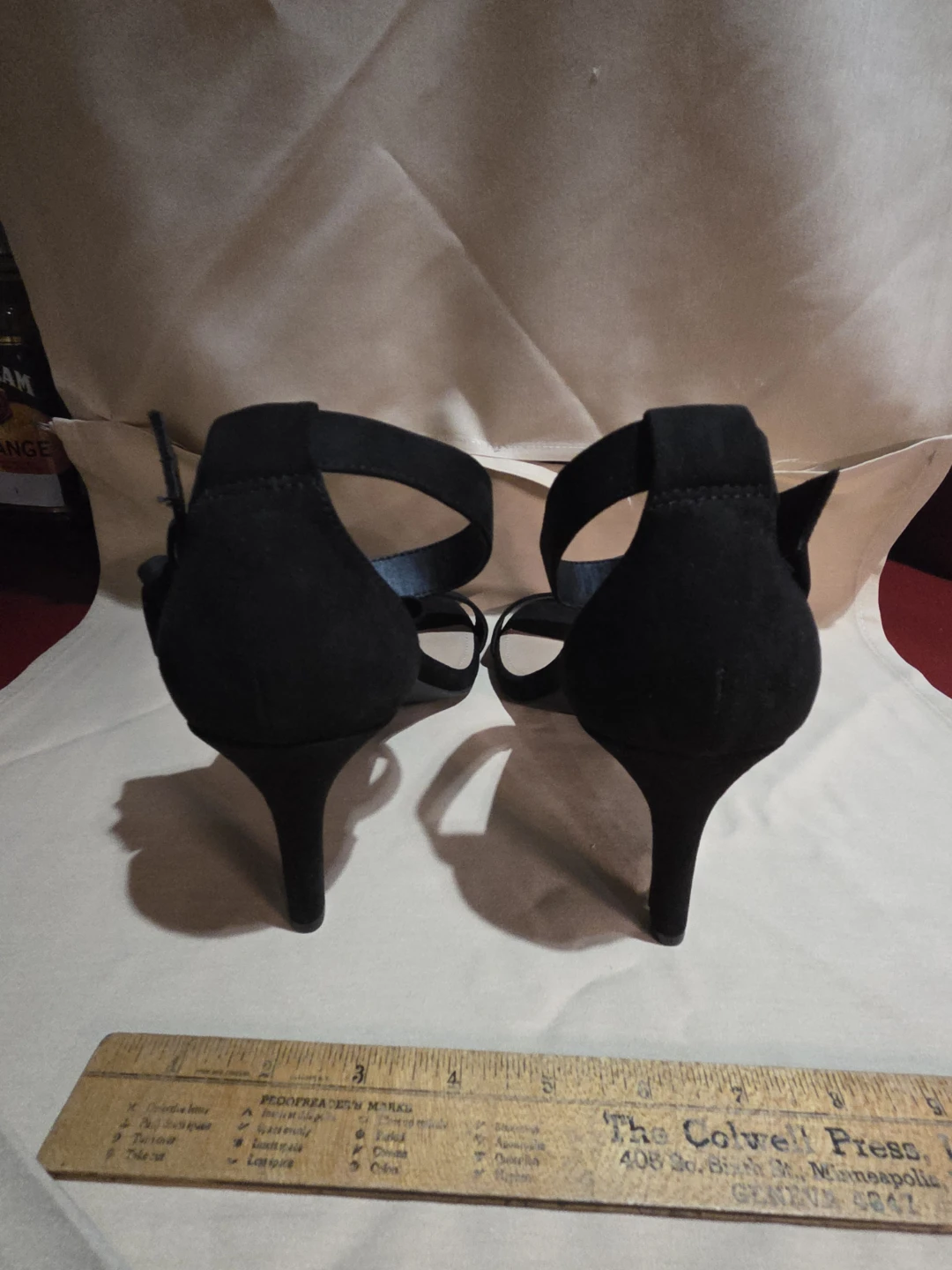 Torrid Black Fabric Bow Heels Size 11.5W - photo 5