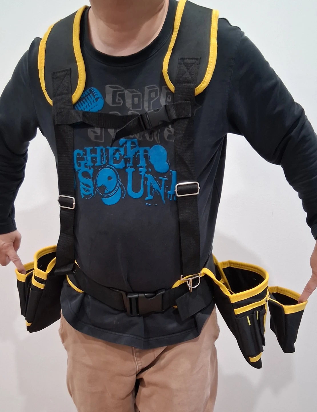 NEW Tool Pouch Tool Belt with Suspenders, Magnetic Tool Pouch - photo 5