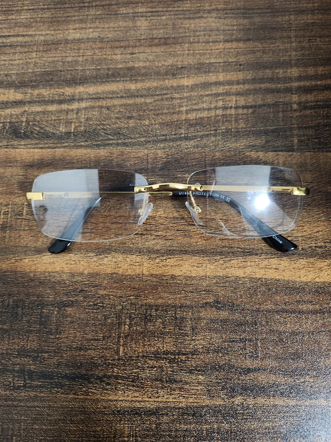 Rimless Gold Sunglasses - photo 2
