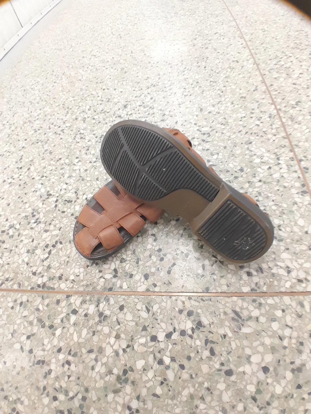 Rockport Brown Leather Fisherman Sandals Size 8 - photo 2