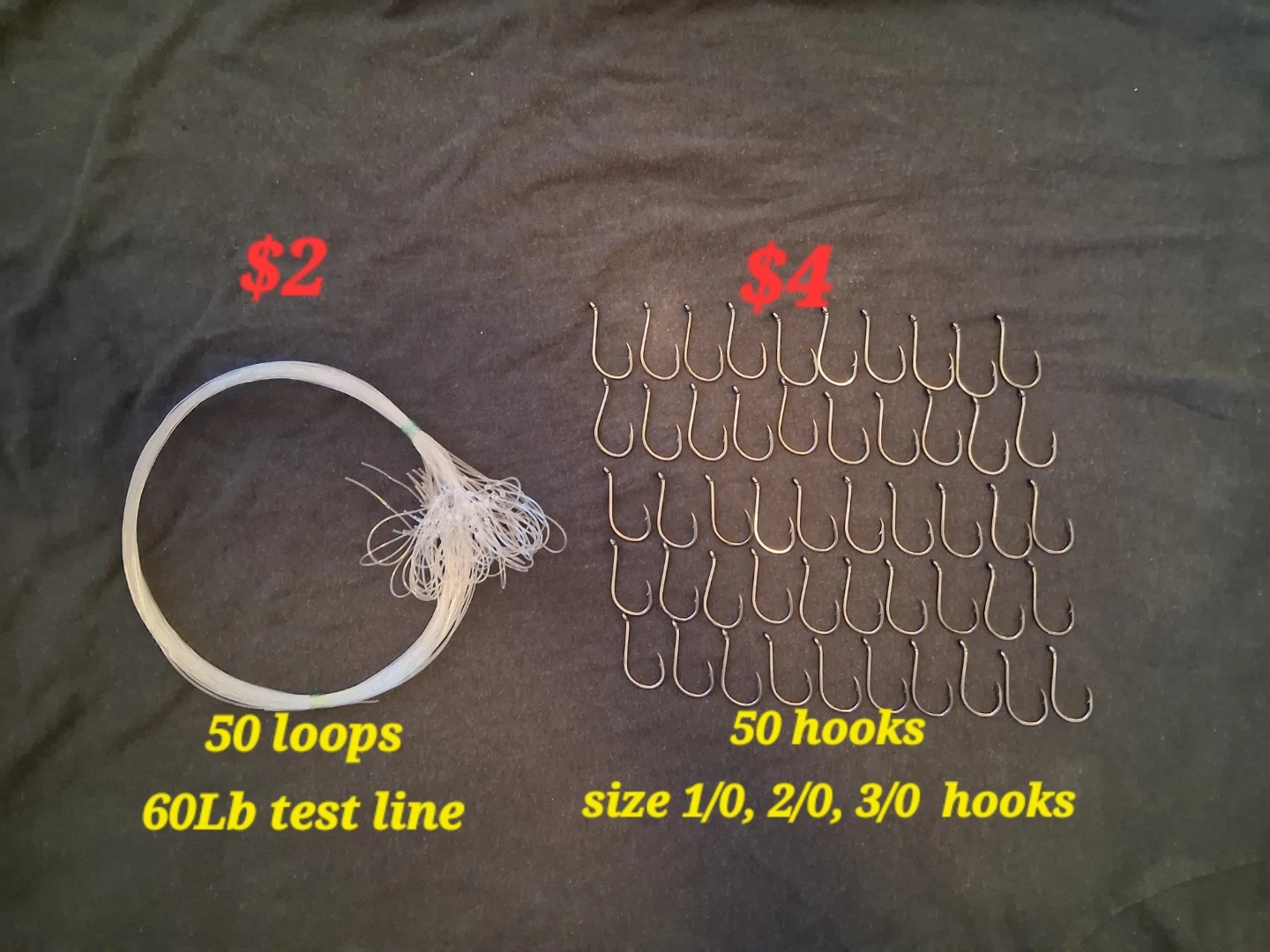 Fishing Line and Hooks Set