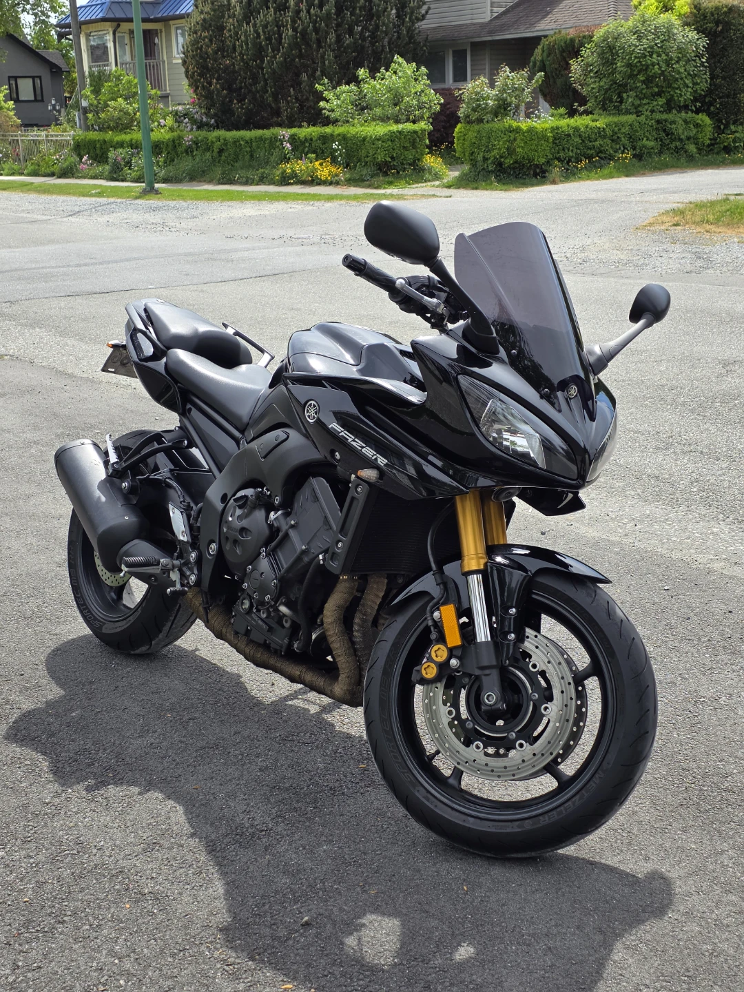 Black Yamaha FZ8 Motorcycle