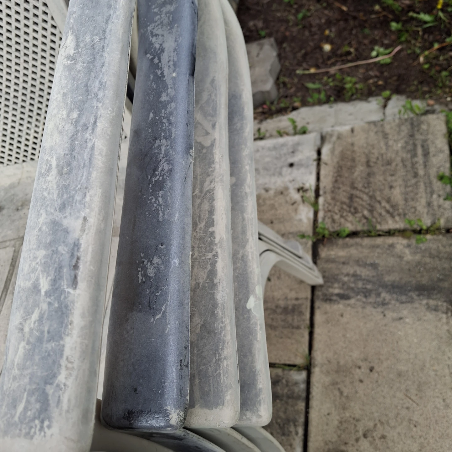 Stackable Plastic Patio Chairs* discolored* - photo 2