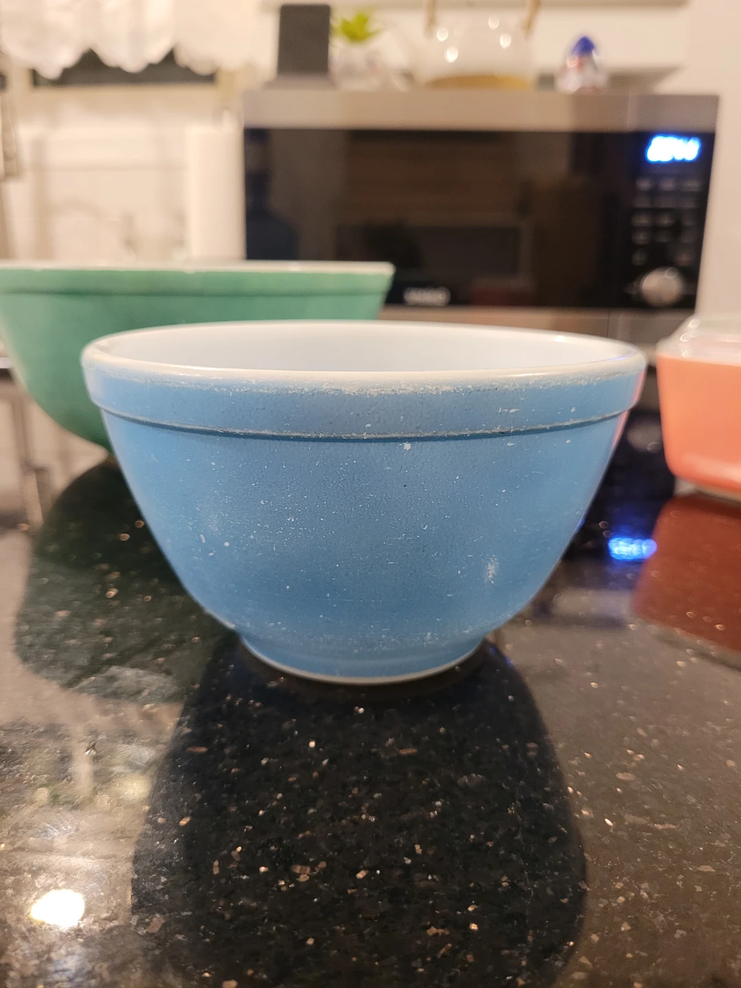 Vintage PYREX Primary Colours Mixing Bowls and Refrigerator Dish - photo 3