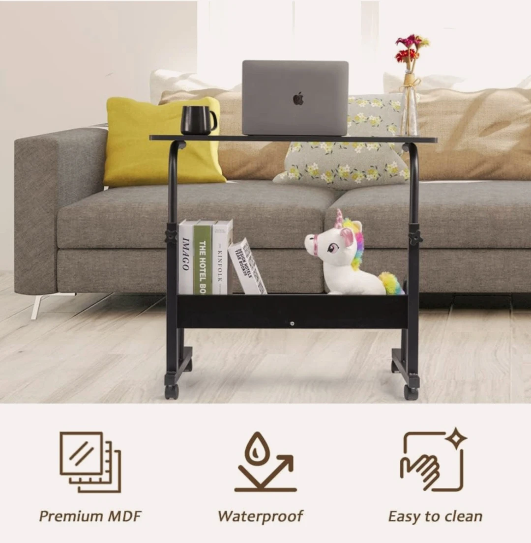 Adjustable Height Rolling Laptop Desk - photo 2