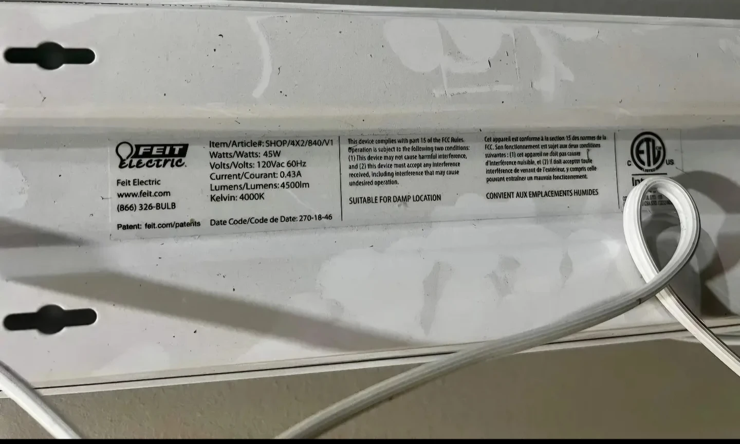 Feit Electric 4ft LED Shop Light - photo 2