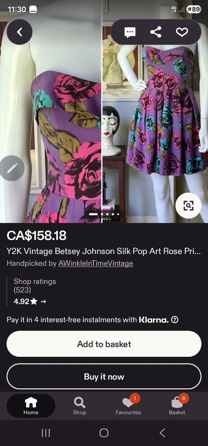 Y2K Vintage Betsey Johnson Strapless Dress