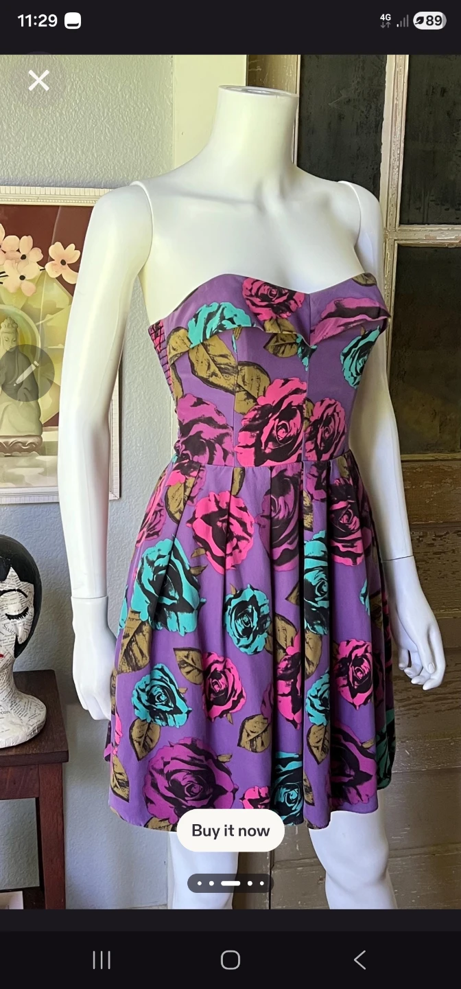 Y2K Vintage Betsey Johnson Strapless Dress - photo 4