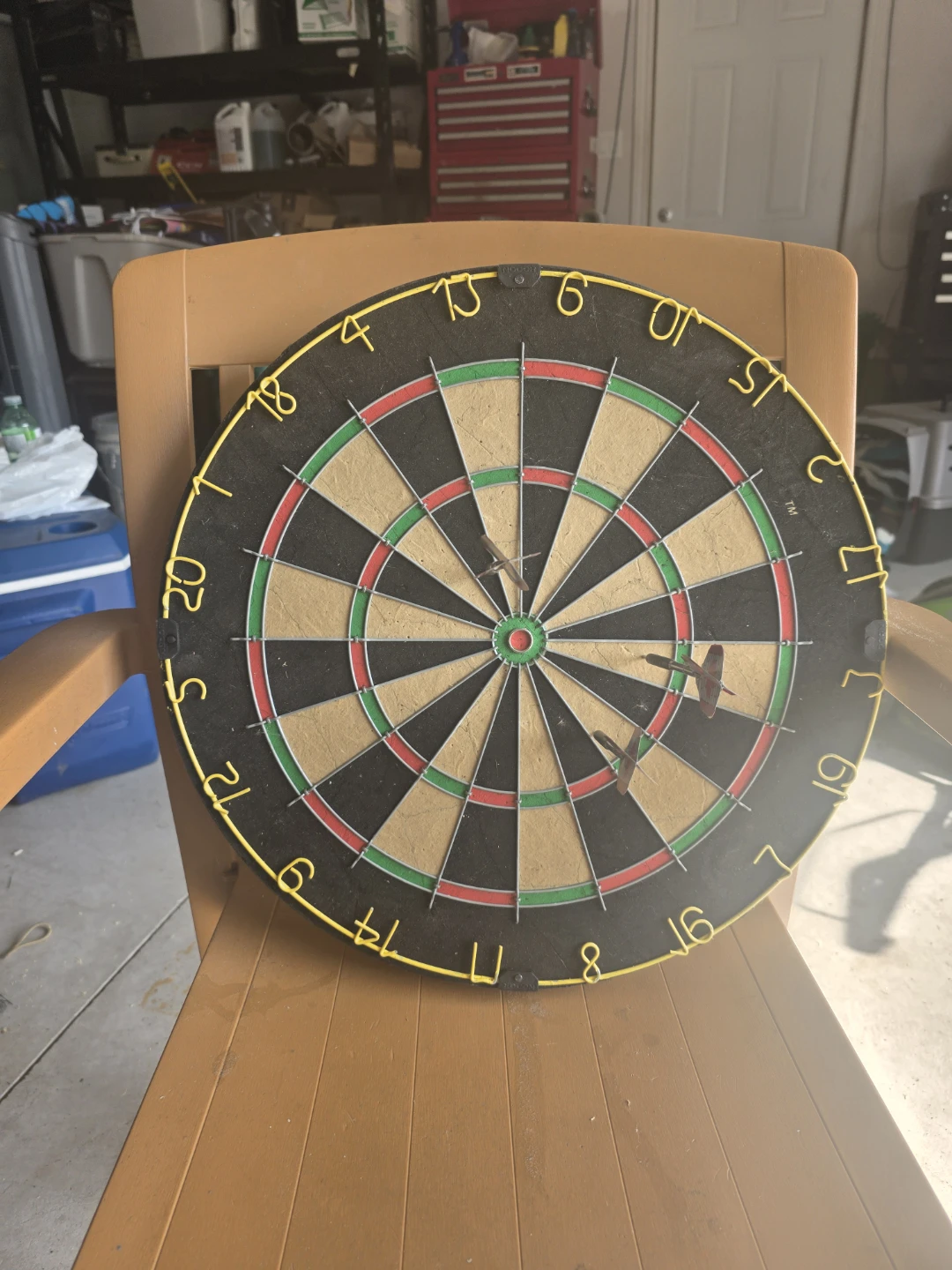 Dartboard with Darts