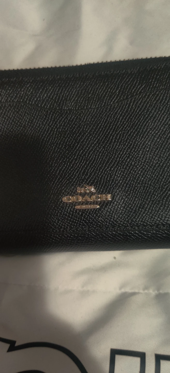 Coach Black Leather Zip Around Wallet - photo 2