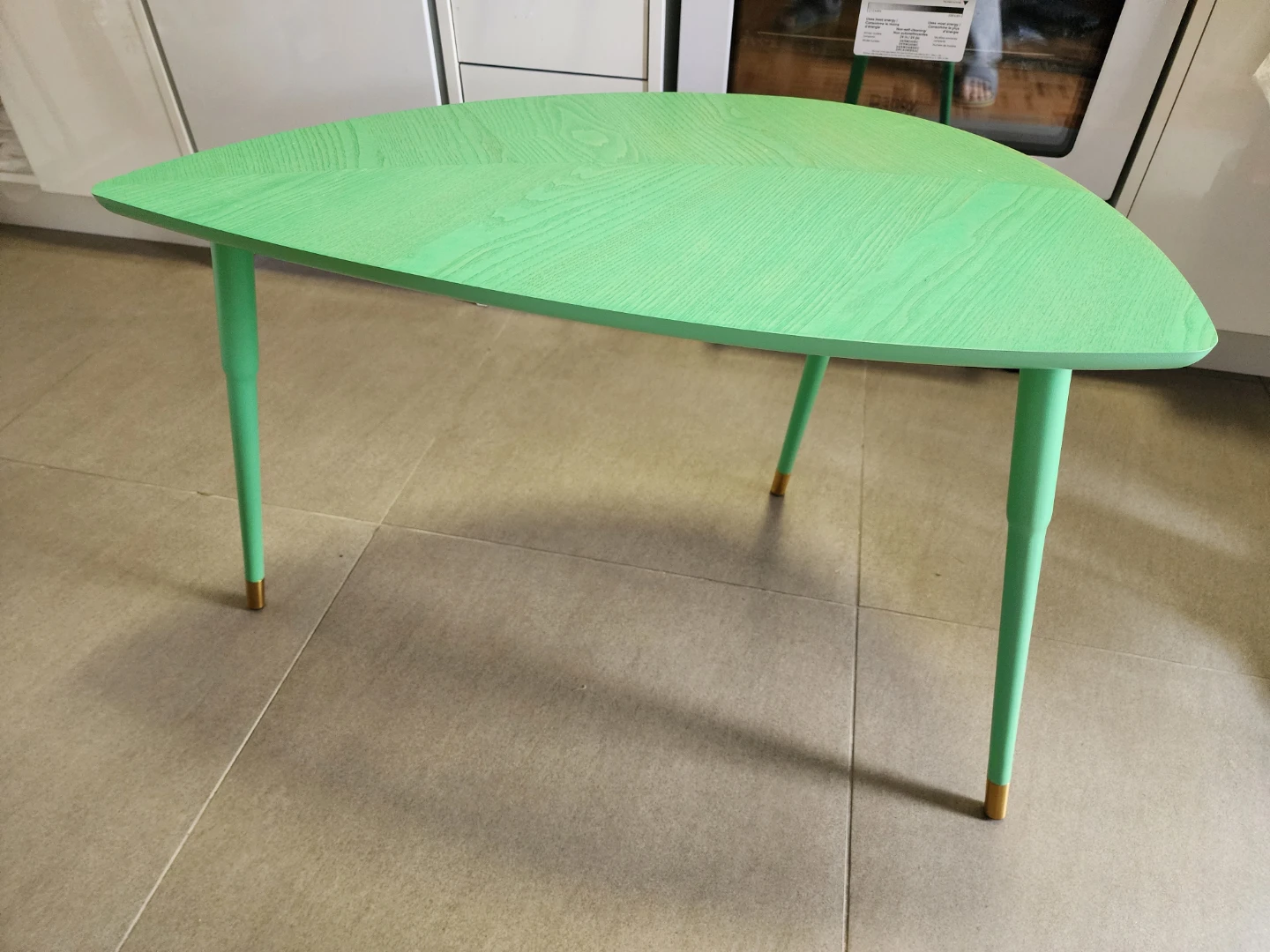 Coffee Table - Green Leaf Shaped