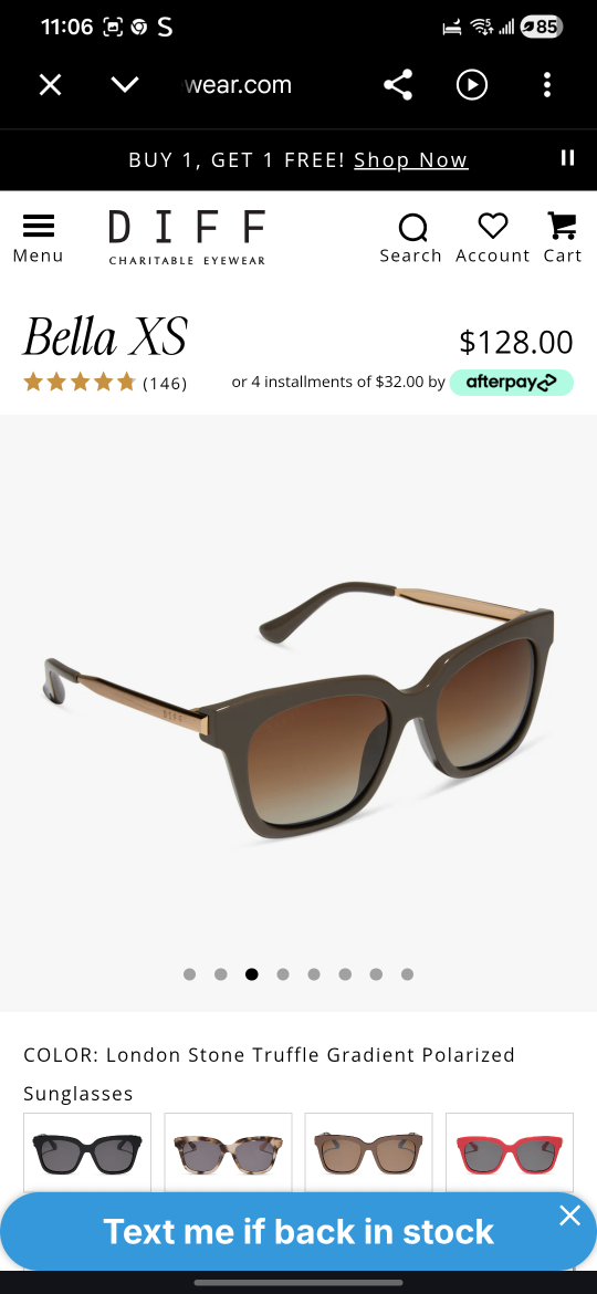Diff Bella sunglasses  Truffle Gradient Polarized - photo 2