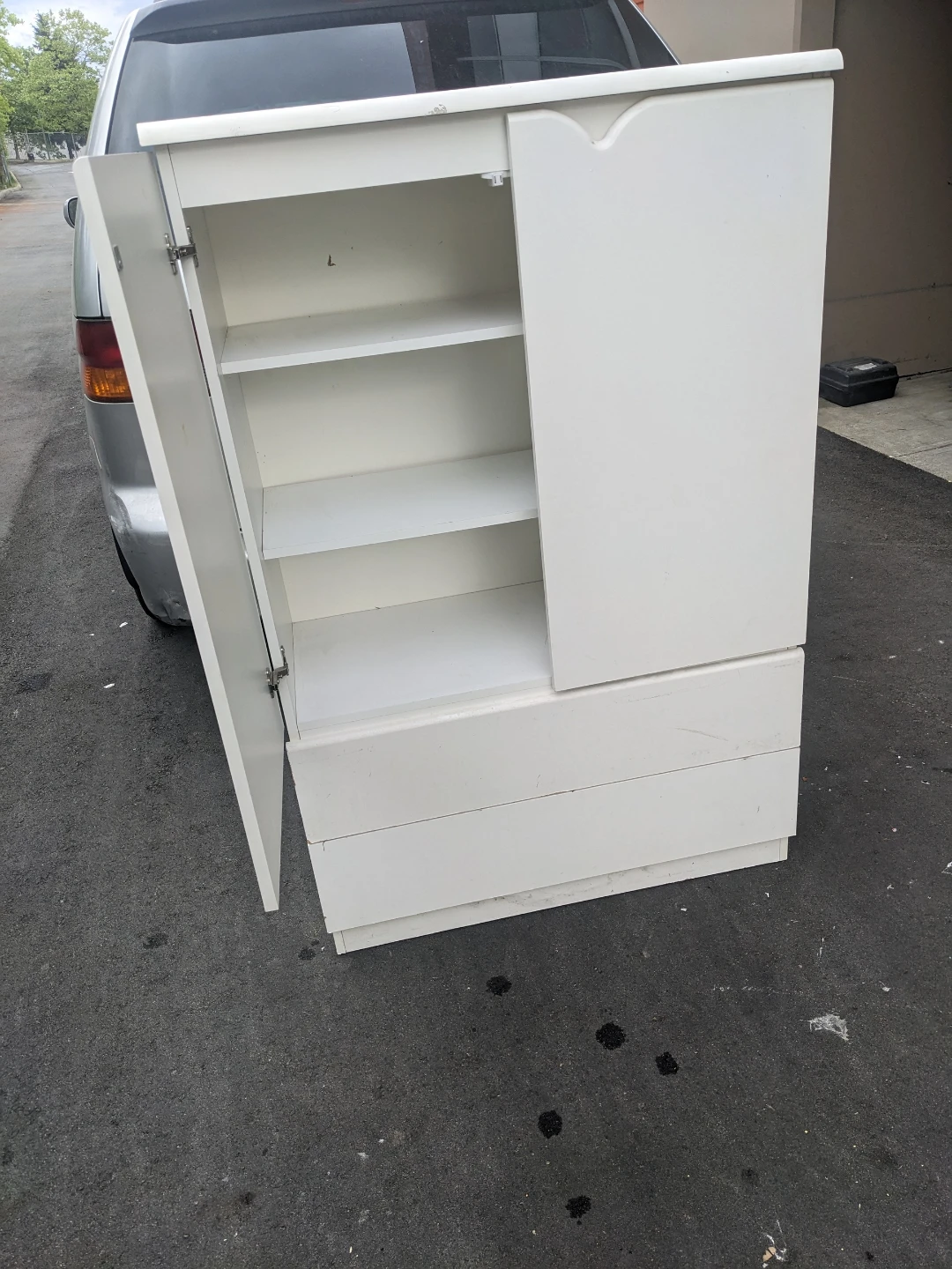 White Cabinet with Drawers - photo 4