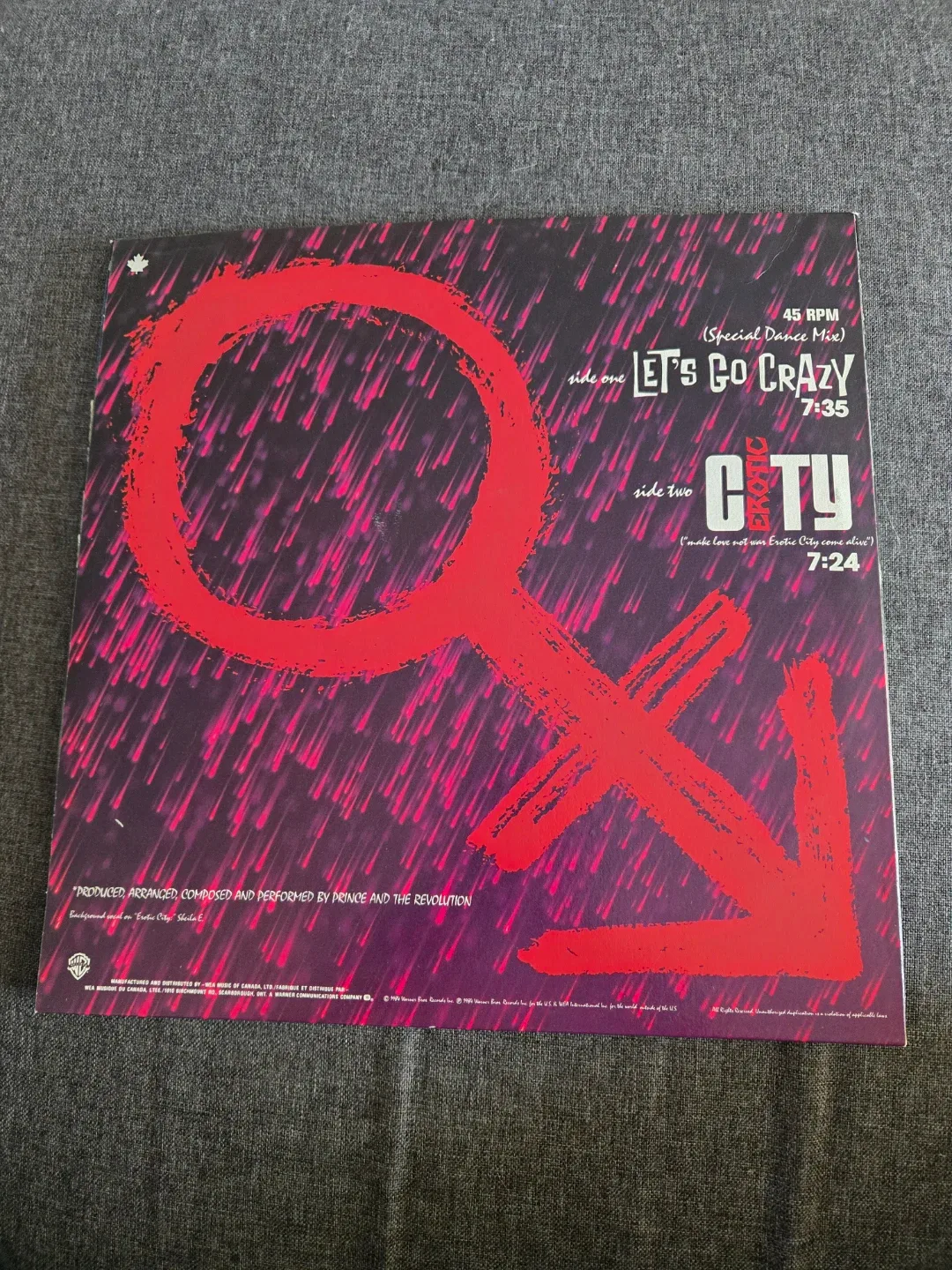 Prince and the Revolution - Let's Go Crazy 12" Vinyl Single - photo 2