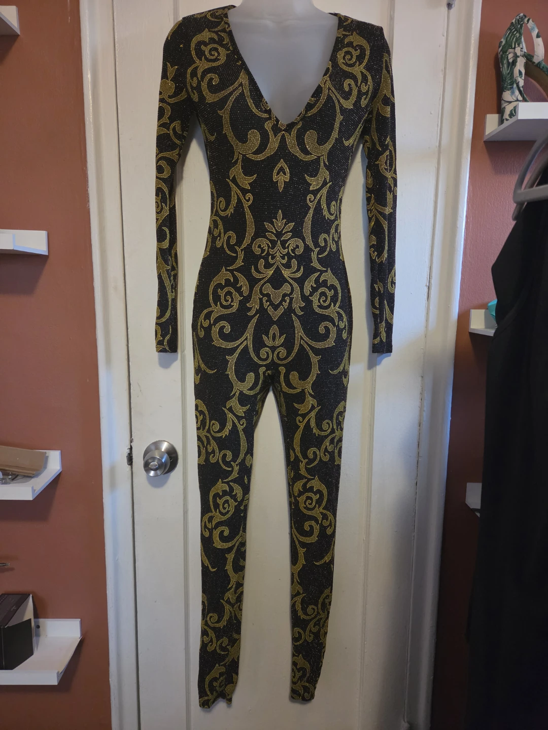 Sparkly Black and Gold Jumpsuit - photo 2
