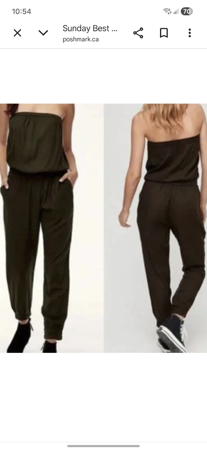Sunday Best Strapless Jumpsuit Size XS