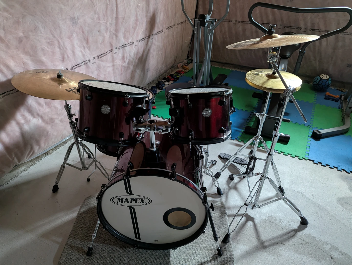 Mapex Drum Set with Sabian Cymbals