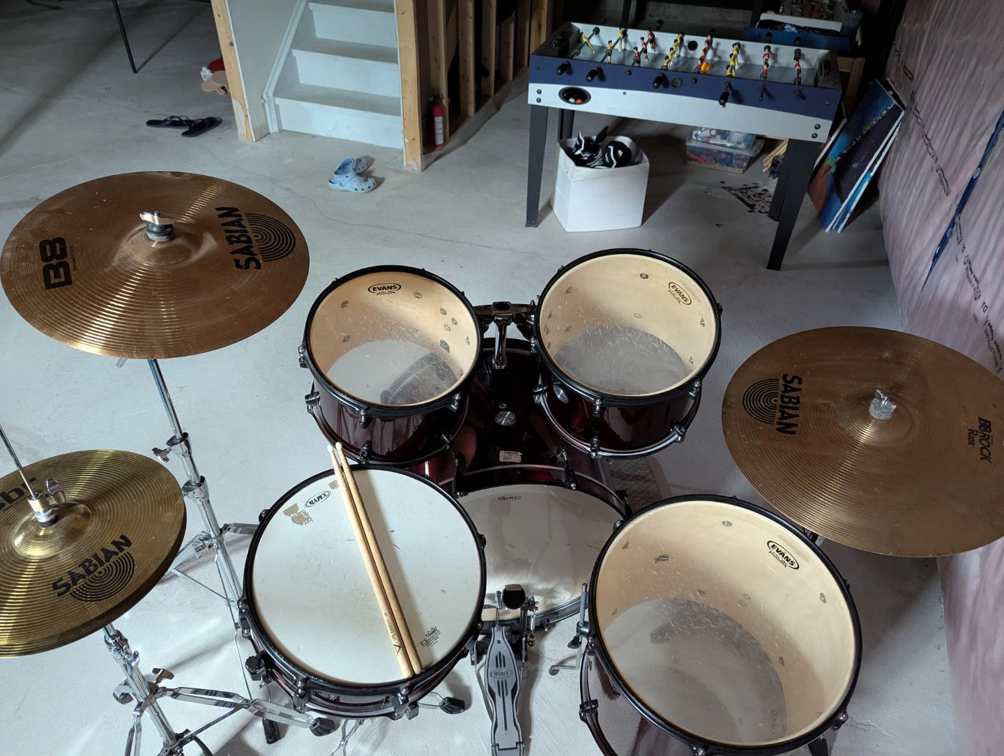 Mapex Drum Set with Sabian Cymbals - photo 2