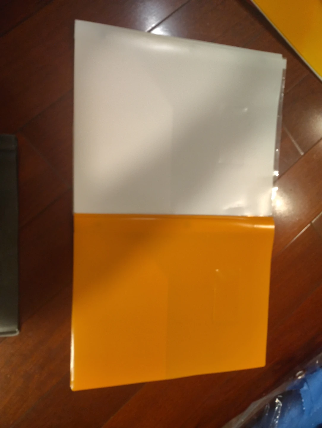 Orange and White Document Folder