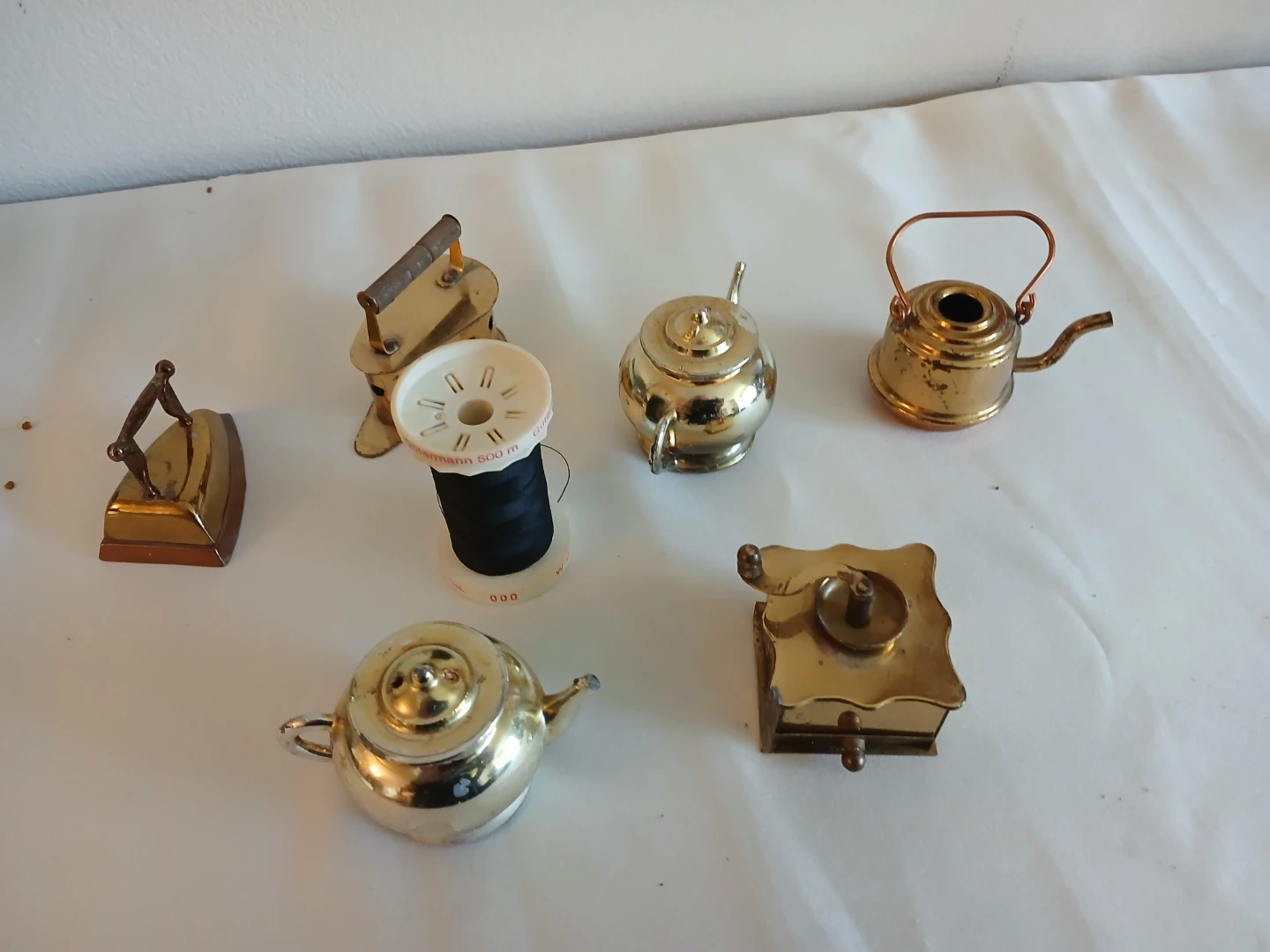 Miniature Brass Household Items Collection