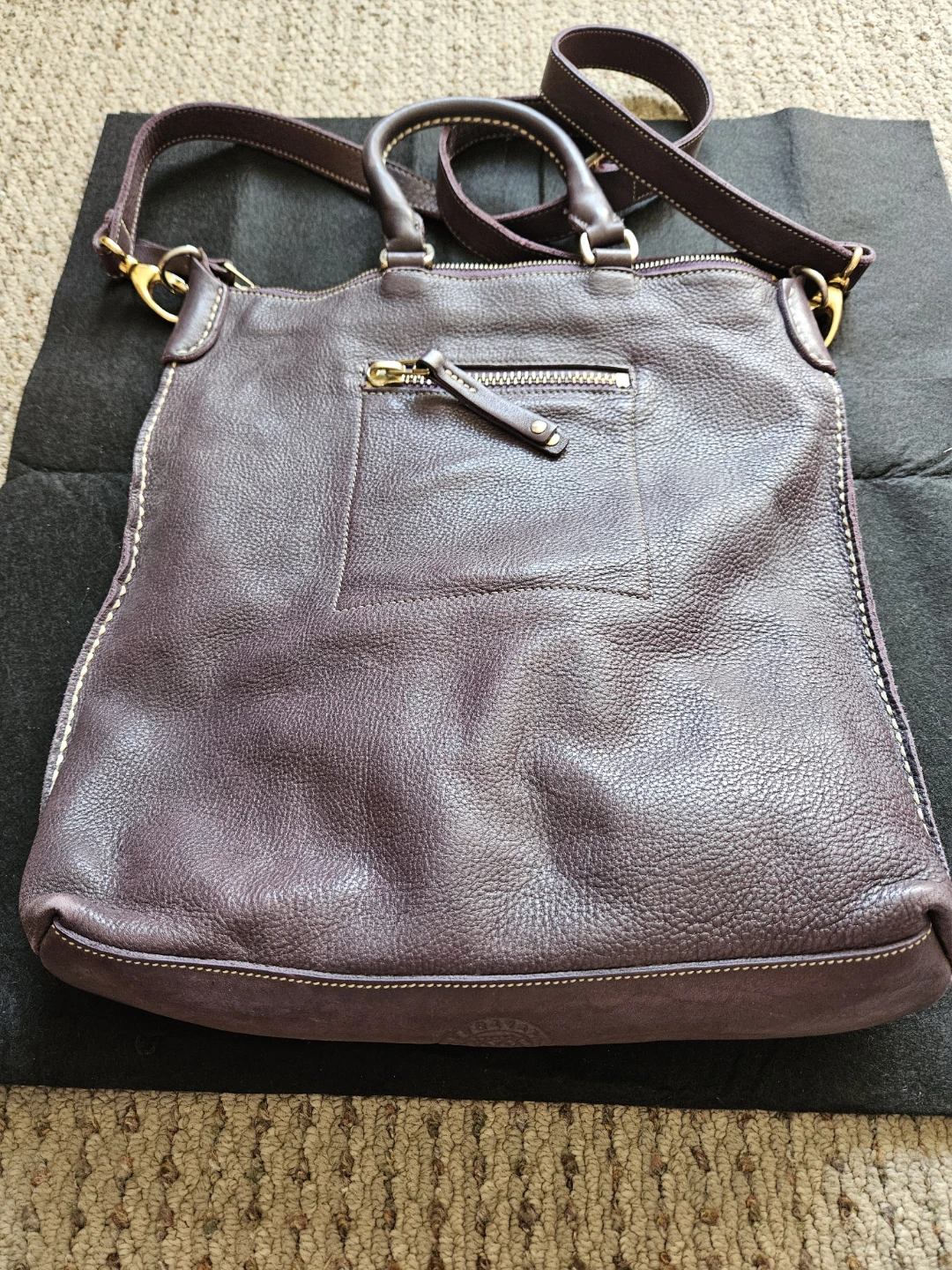 Roots Genuine Leather Saddle Handbag - photo 2