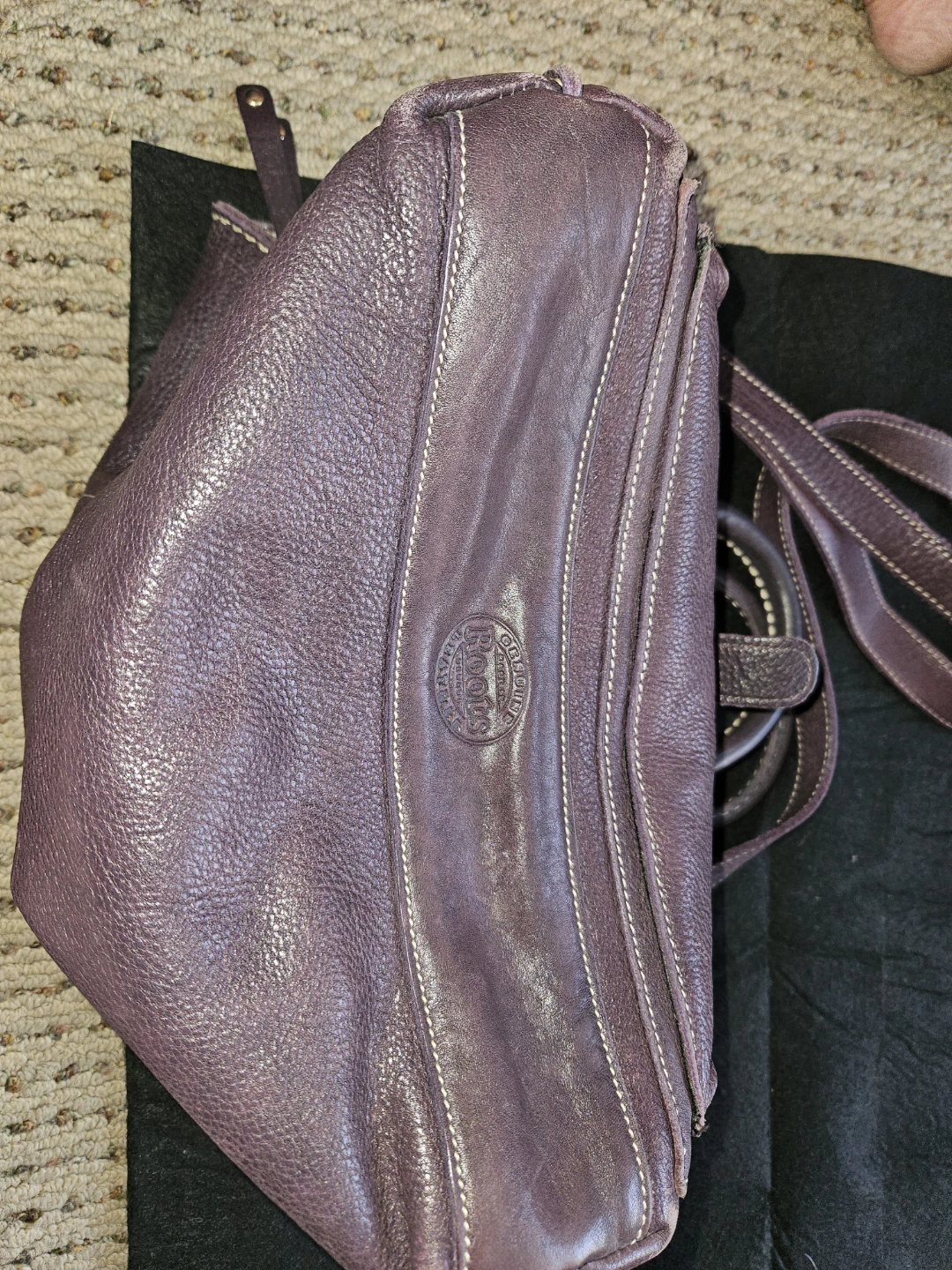 Roots Genuine Leather Saddle Handbag - photo 3