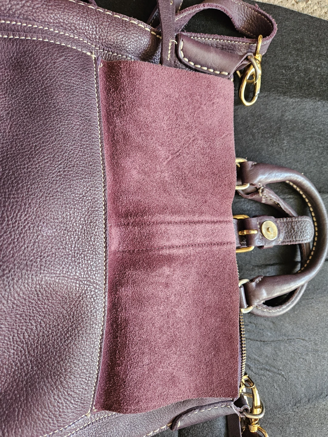 Roots Genuine Leather Saddle Handbag - photo 5