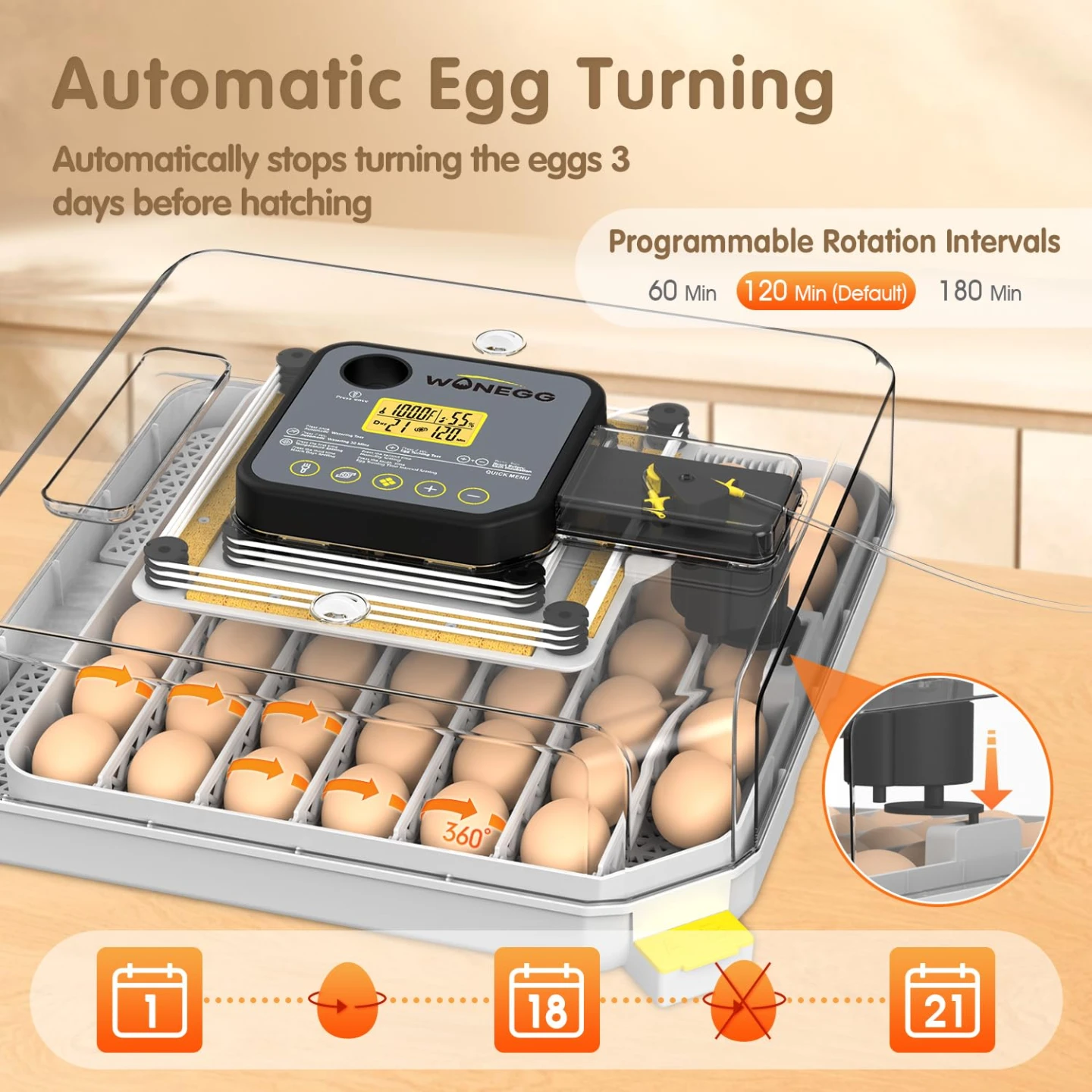 48 Egg Automatic Egg Incubator - photo 3