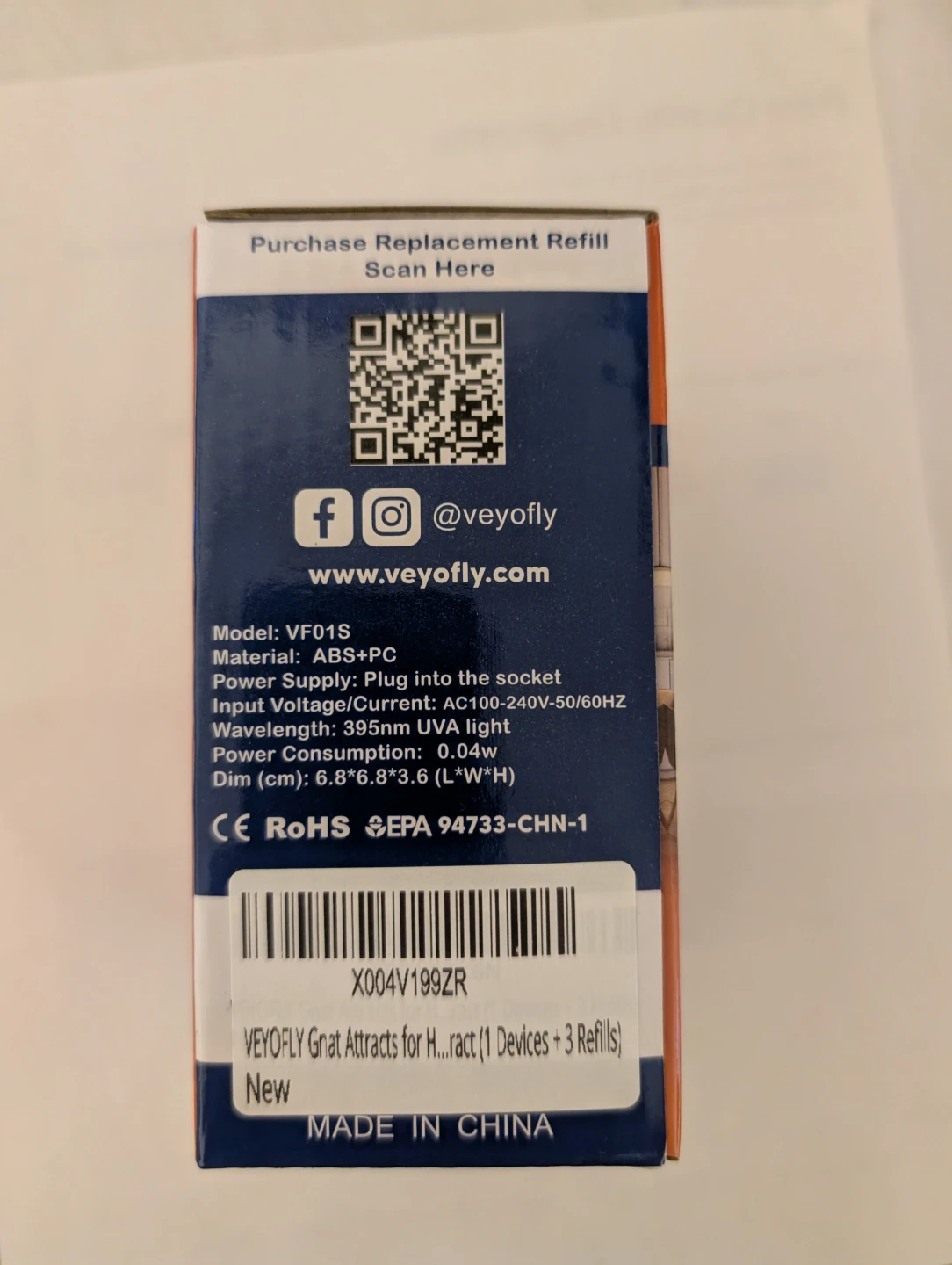 VEYOFLY Gnat & Fly Trap Indoor Device with 3 Refills - photo 2