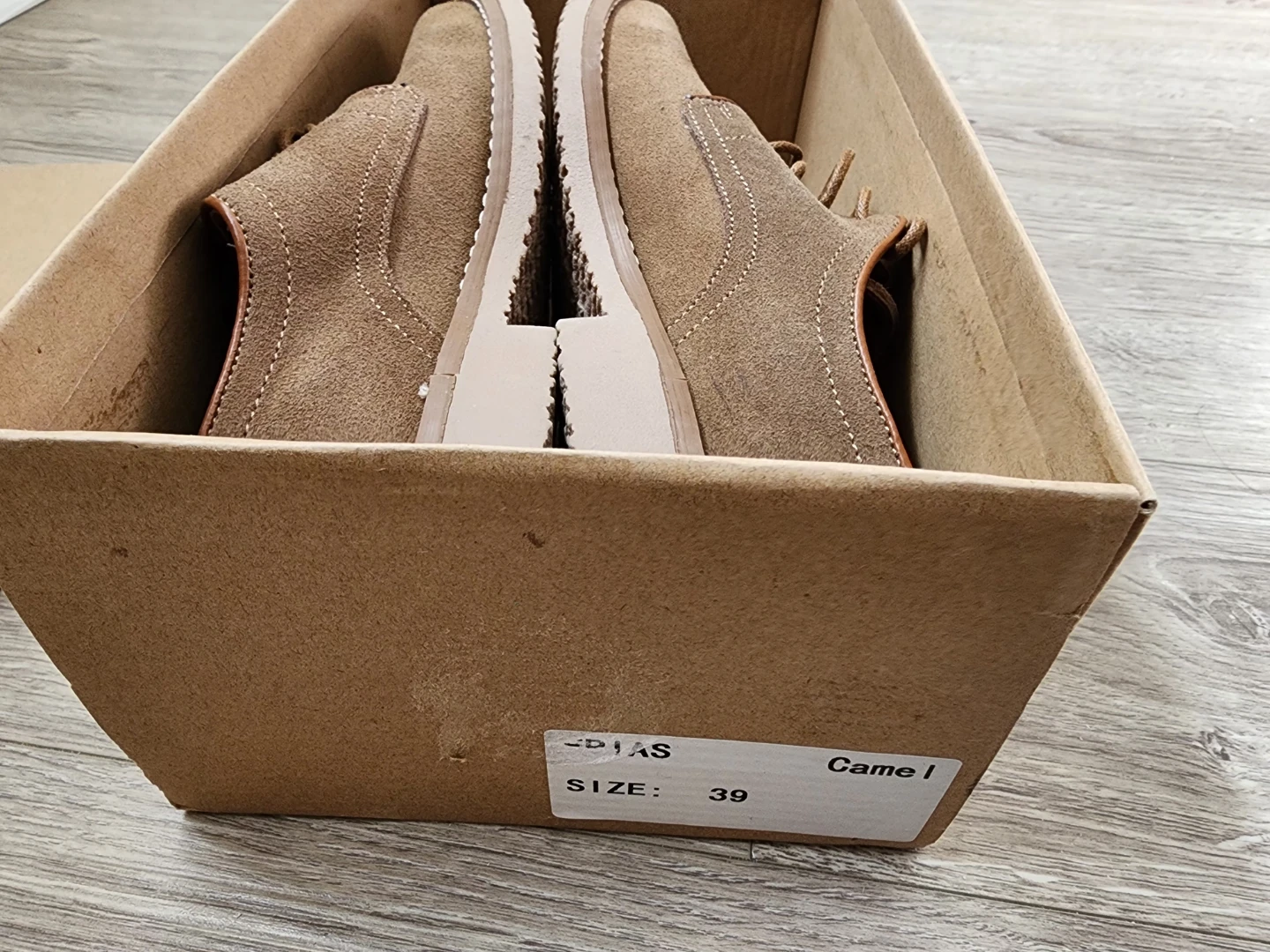 ANDRÉ Suede Derby Shoes - Size 39