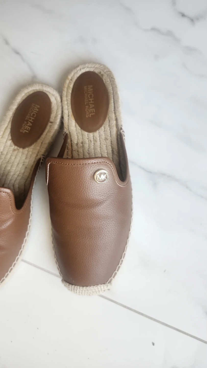 Michael Kors Brown Leather Espadrille Mules - photo 3