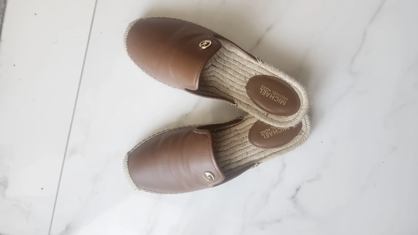 Michael Kors Brown Leather Espadrille Mules - photo 5