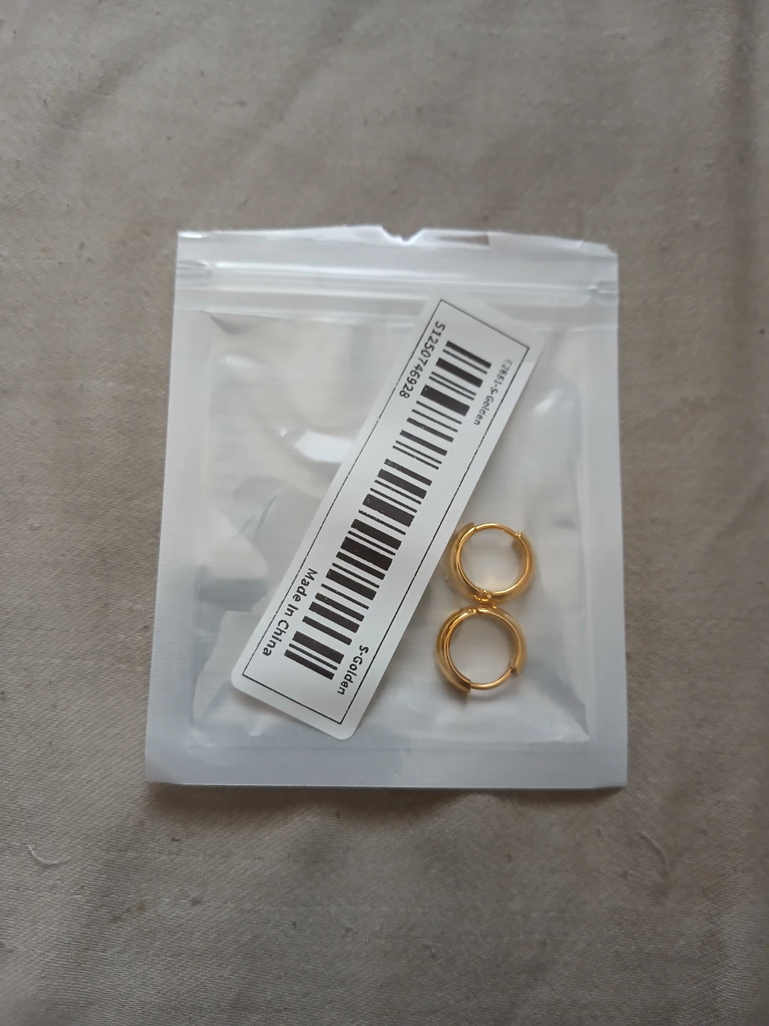 18K Gold Plated Stainless Steel Hypoallergenic Hoop Earrings - photo 2