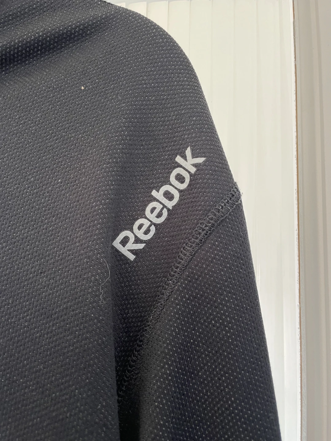 Reebok Zip-Up Hoodie - Grey/Black - Size L - photo 4