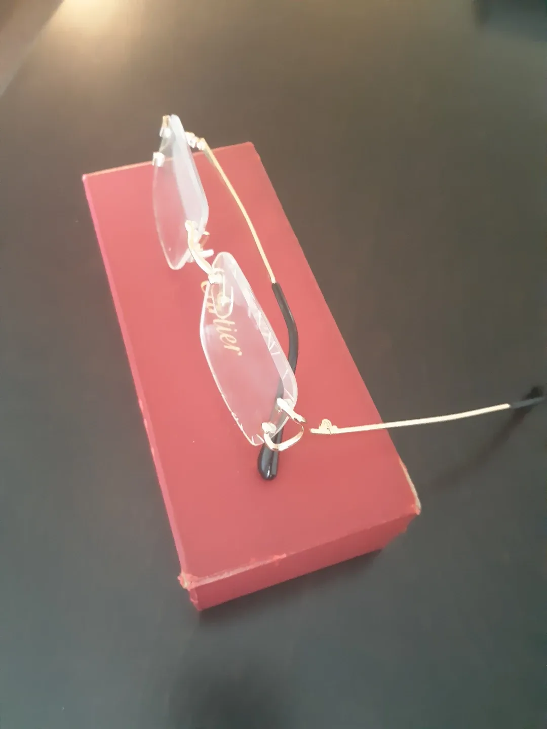 Cartier Rimless Glasses with Red Case - photo 2
