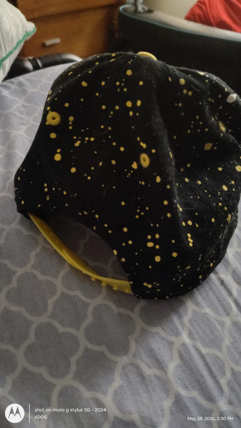 Batman Black and Yellow Splatter Baseball Cap - photo 2