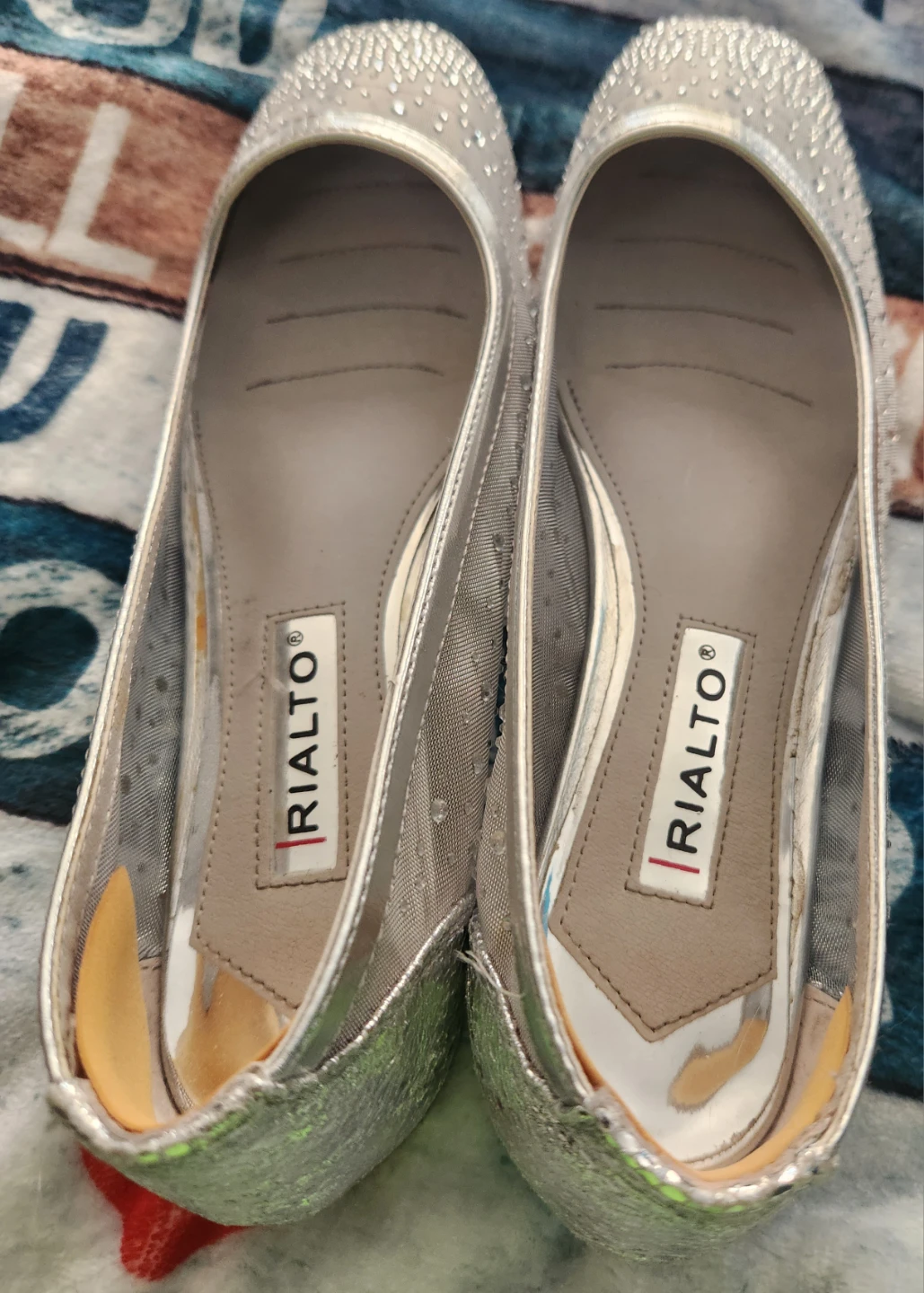 Rialto Silver Embellished Ballet Flats - photo 2