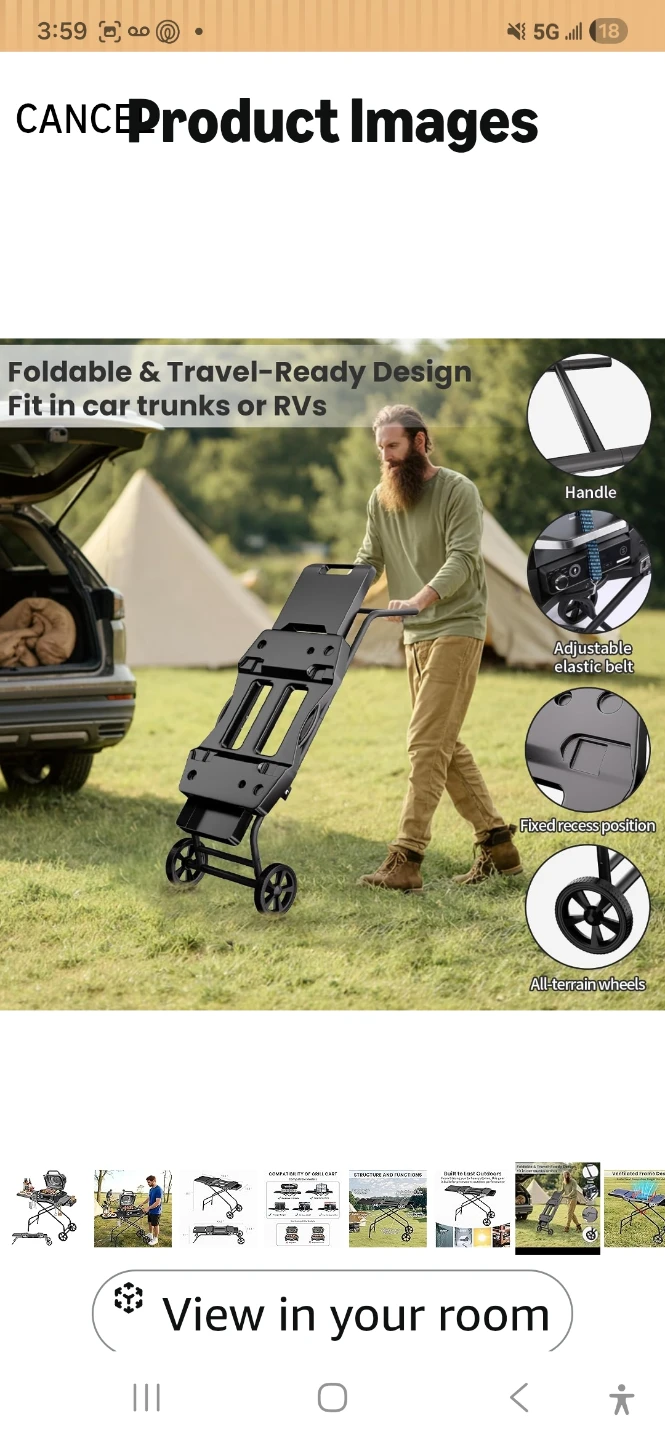 Portable Folding BBQ Grill Stand - photo 4