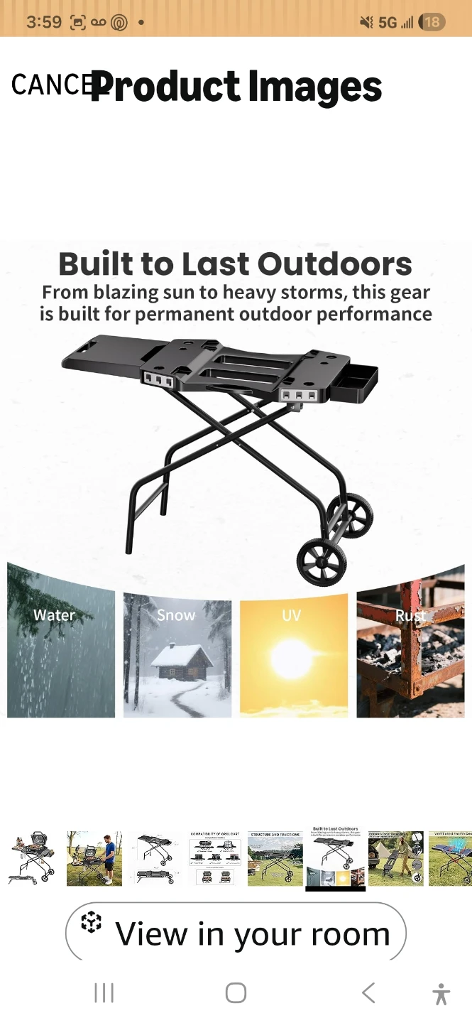 Portable Folding BBQ Grill Stand - photo 5