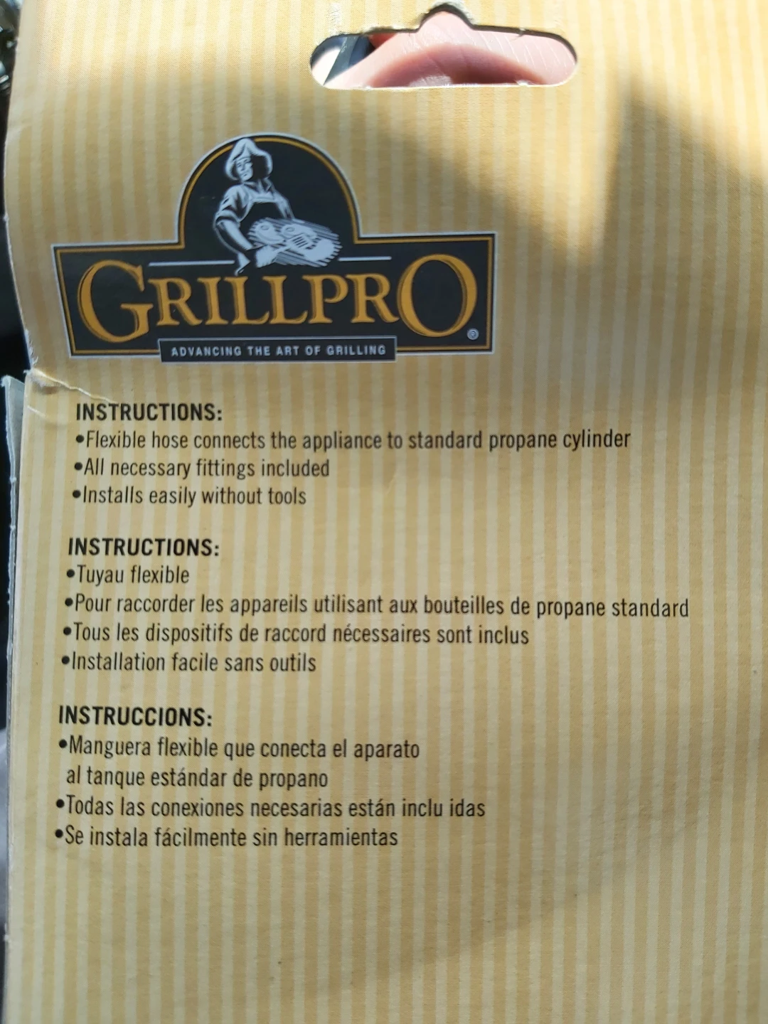 GrillPro Propane Adaptor Hose 4' for Portable Appliances - photo 2