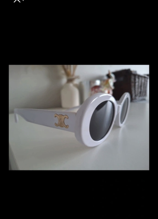 Celine Paris White Oval Sunglasses - photo 2