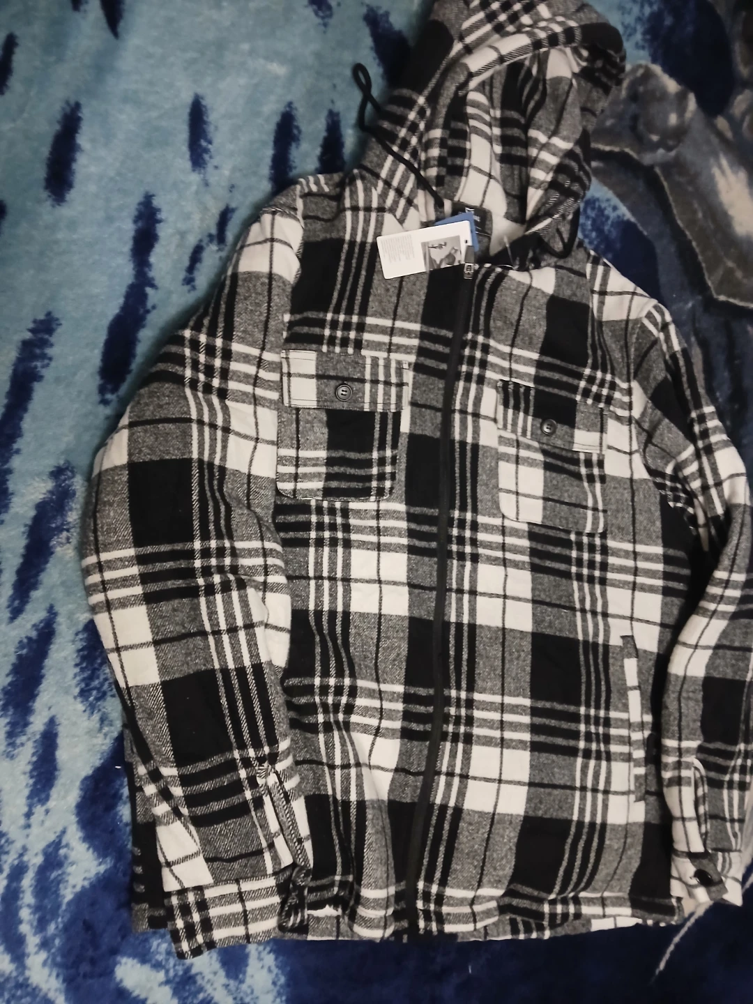 Gradual Plaid Hooded Flannel Jacket - photo 3