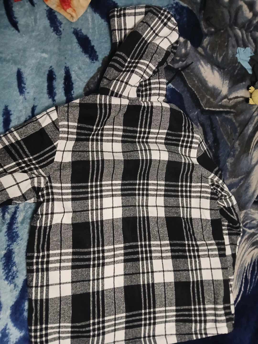 Gradual Plaid Hooded Flannel Jacket - photo 4